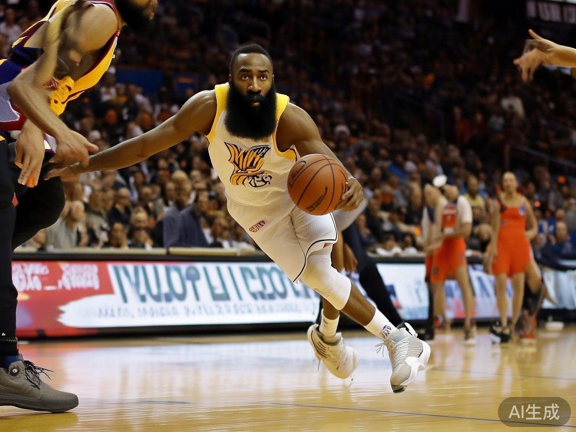 第一位：詹姆斯·哈登
作为联盟中极具得分能力的后